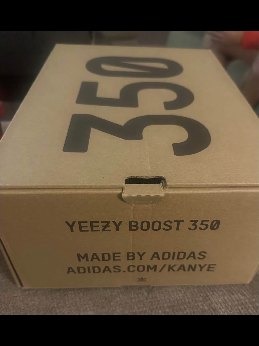 Adidas Yeezy Boost 350 Box - Tan With Black Print